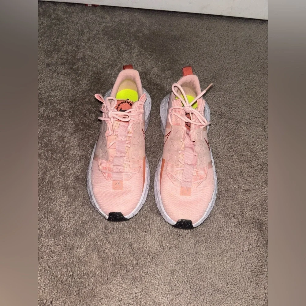 Nike Crater Impact Pink White Athletic Shoes Sneakers CW2386- 602 Women Size 8